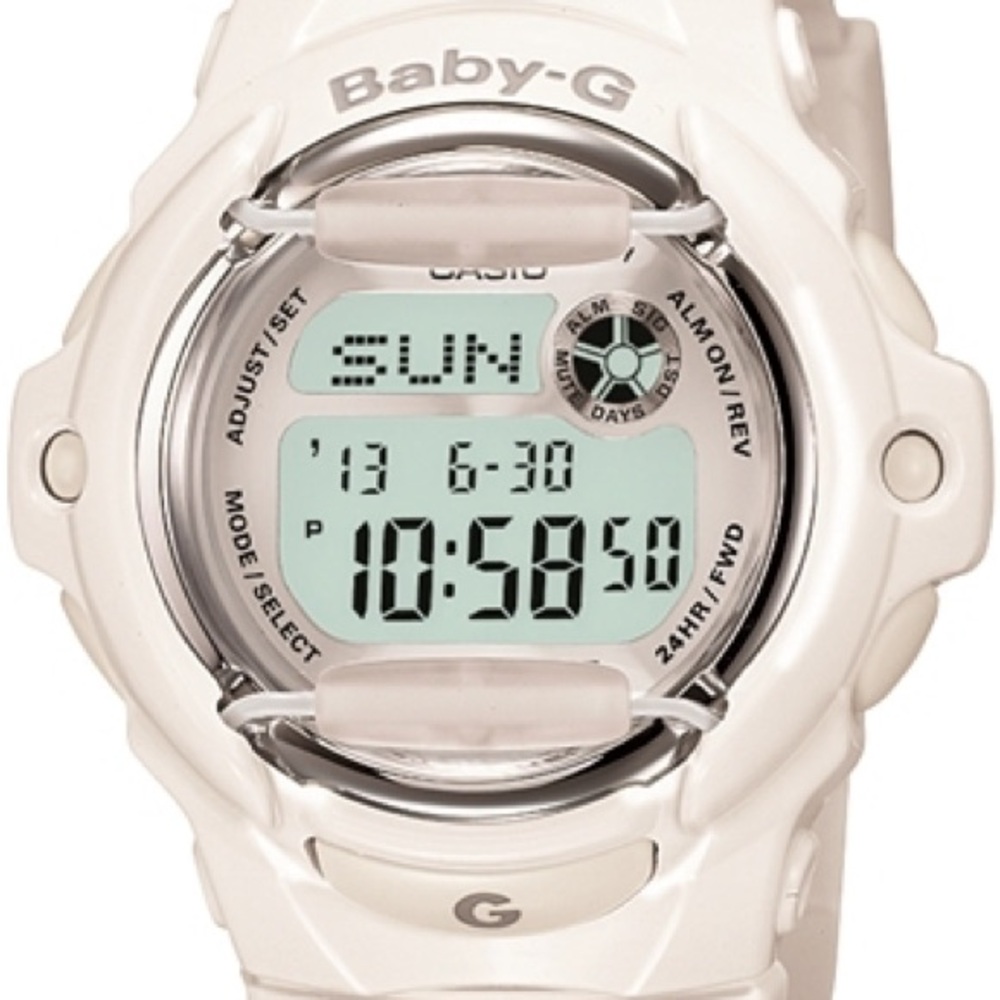 Casio Baby-G G-Shock White Ivory Digital Watch Sport 3252